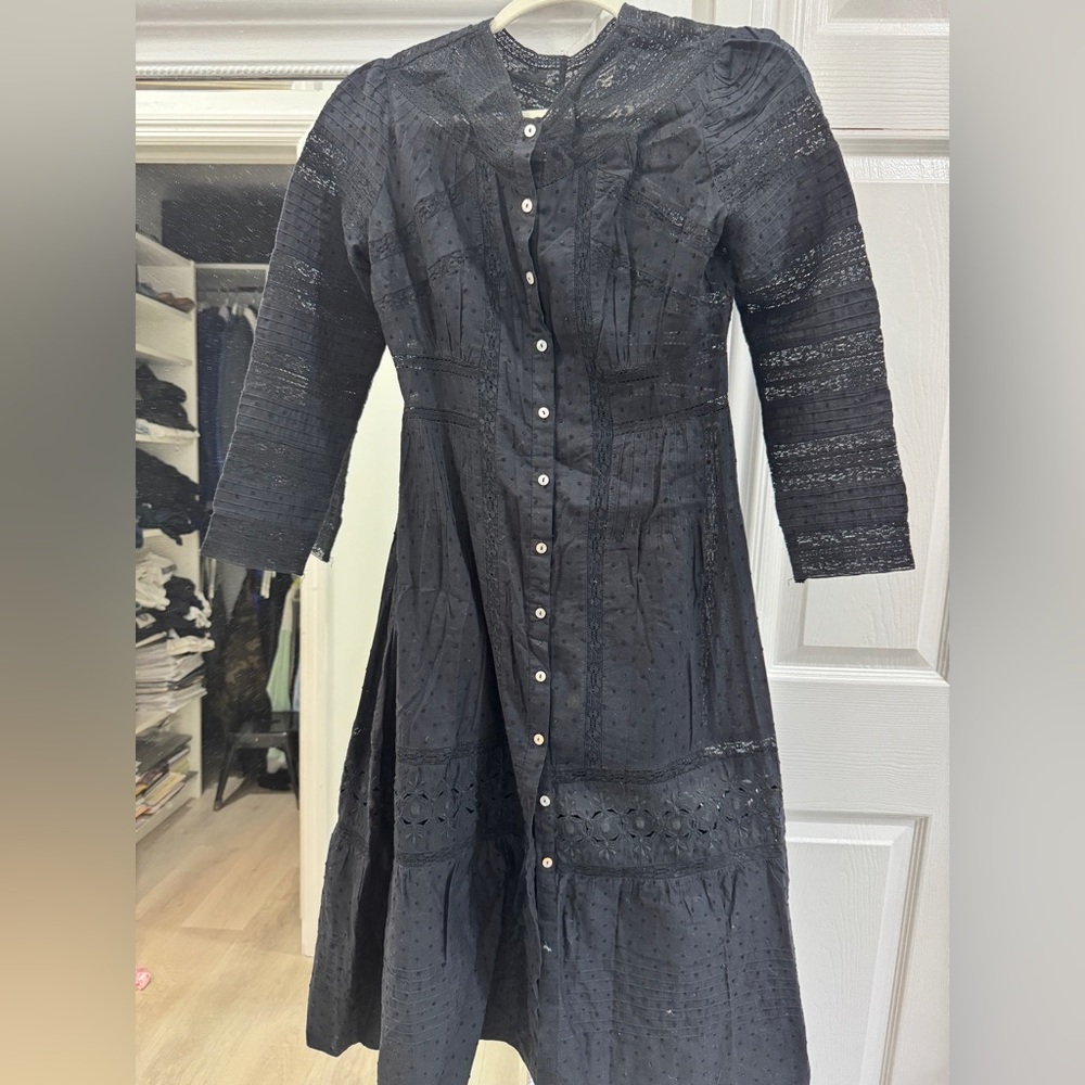 Black lace loveshackfancy dress